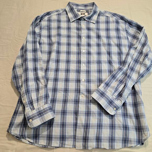Joseph Abboud Classic Fit Cotton Cashmere Blend Button-down Flannel Shirt Sz XXL - Picture 1 of 10